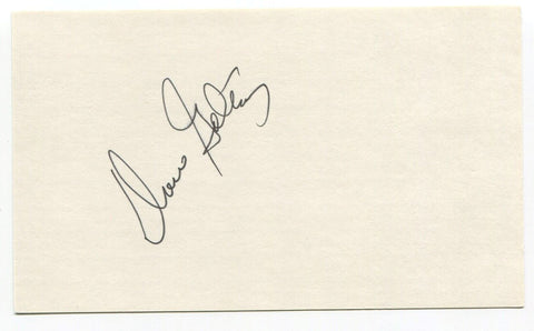 Dave Goltz Signed 3 x 5 Index Card Autographed Dodgers World Series Champions