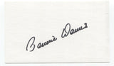 Bennie Daniels Signed 3x5 Index Card Baseball Autographed Signature