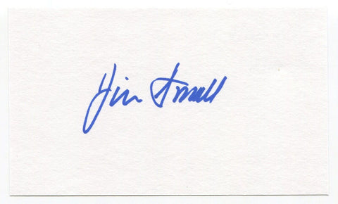 Jim Small Signed 3x5 Index Card Autographed MLB Baseball Detroit Tigers