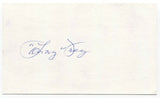 Lonny Frey Signed 3x5 Index Card Baseball Autographed Signature