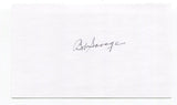 Bob Savage Signed 3x5 Index Card Baseball Autographed Signature Philadelphia 