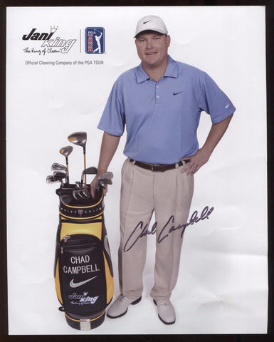 Chad Campbell Signed Photo Autographed Golf Photo Signature