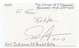 Gail Tsukiyama Signed 3x5 Index Card Autographed Signature Author Writer