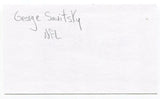 George Savitsky Signed 3x5 Index Card Autographed NFL Football College HOF