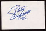 Patty Andrews Signed 4 x 6 Inch Index Card HUGE Signature Autographed