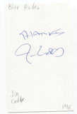 Blue Rodeo - Jim Cuddy Signed 3x5 Index Card Autographed Signature Band