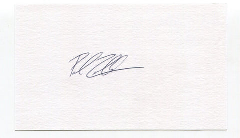 Paul Zuvella Signed 3x5 Index Card Autographed Baseball MLB 1982 Atlanta Braves