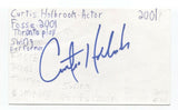 Curtis Holbrook Signed 3x5 Index Card Autographed Signature Actor Hairspray