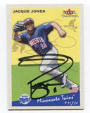 2002 Fleer Tradition Jacque Jones Signed Card MLB Baseball Autograph AUTO #284