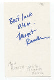 Mort Ransen Signed 3x5 Index Card Autographed Signature Director