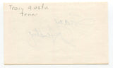 Tracy Austin Signed Index Card Autographed Tennis 1980 Wimbledon Championships