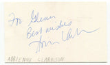 Adrienne Clarkson Signed 3x5 Index Card Autographed Signature Canadian Governor