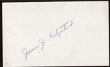 Jeane Kirkpatrick Signed Index Card Autographed Signature Auto 