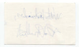 Ed Broadbent Signed 3x5 Index Card Autographed Signature Politician