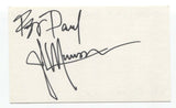 John Munson Signed 3x5 Index Card Autographed Signature Semisonic Guitarist