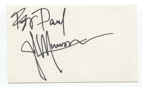 John Munson Signed 3x5 Index Card Autographed Signature Semisonic Guitarist