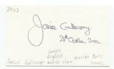 Janice Galloway Signed 3x5 Index Card Autographed Signature Author Writer