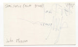 John Munson Signed 3x5 Index Card Autographed Signature Semisonic Guitarist