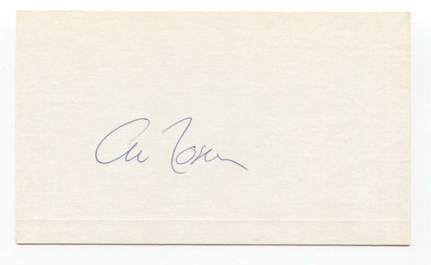 Al Rosen Signed 3x5 Index Card Baseball Autographed Signature Johnny