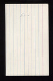 Charles H. Percy Signed 3x5 Index Card Autographed Signature "Chuck" Senator