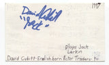 David Cubitt Signed 3x5 Index Card Autographed Signature Actor