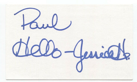 Jessica Holmes Signed 3x5 Index Card Autographed Signature Comedian Actress