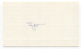 Eddie Yost Signed 3x5 Index Card Baseball Autographed Signature Ed