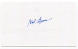 Hal Brown Signed 3x5 Index Card Autographed MLB Baseball Baltimore Orioles