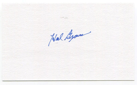 Hal Brown Signed 3x5 Index Card Autographed MLB Baseball Baltimore Orioles