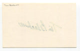 Tim Blackwell Signed Index Card Autographed Baseball MLB Boston Red Sox