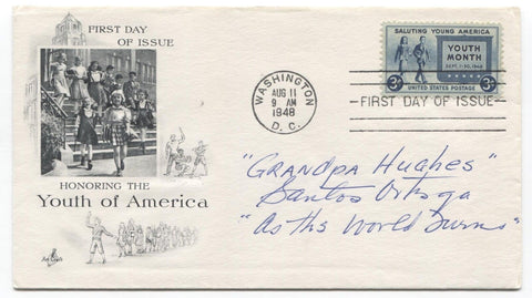 Santos Ortega Signed First Day Cover Autographed Signature FDC