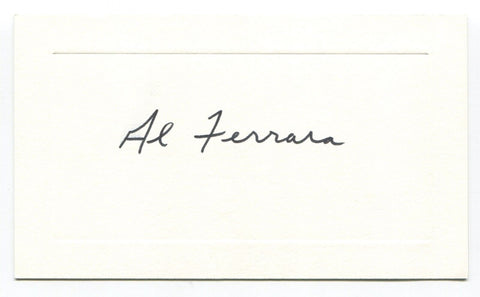 Al Ferrara Card Autograph MLB Baseball Roger Harris Collection