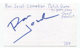 Ron Josol Signed 3x5 Index Card Autographed Signature Comedian Comic Actor