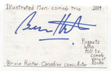 Bruce Hunter Signed 3x5 Index Card Autographed Signature Actor Atomic Betty