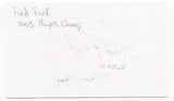 Fred Funk Signed 3x5 Index Card Autographed PGA Golf Golfer