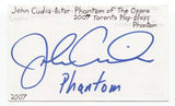 John Cudia Signed 3x5 Index Card Autograph Signature Actor Phantom of the Opera