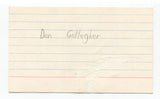 Dan Gallagher (d.2001) Signed 3x5 Index Card Autograph Actor Kids In The Hall VJ