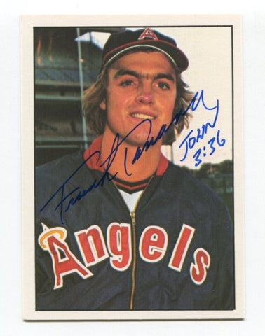 1975 SSPC Frank Tanana Signed Card Baseball Autographed AUTO #189