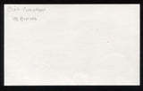 Clint Conatser Signed 3 x 5 Inch Index Card Autographed Baseball Signature
