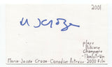 Marie-Josee Croze Signed 3x5 Index Card Autographed Signature French Actress