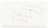 Sinclaire - Mike Maxymuik Signed 3x5 Index Card Autographed Signature Band
