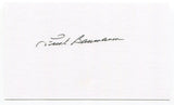 Frank Baumann 3x5 Index Card Autographed Signature Boston Red Sox Debut 1948