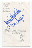 Jessica Hope Cohen Signed 3x5 Index Card Autographed Actress Fame