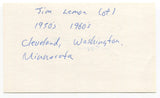 Jim Lemon Signed 3x5 Index Card Autographed MLB Baseball Washington Senators