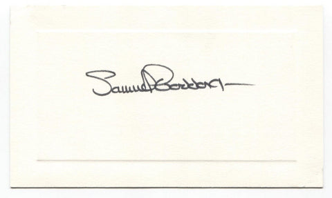 Samuel Goddard Jr Signed Card Autographed Signature Governor