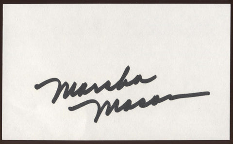 Marsha Mason Signed Index Card Signature Vintage Autographed AUTO 