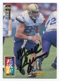 1995 Upper Deck CC Mark Bruener Signed Card Football NFL Autographed AUTO #20