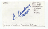 Deanna Casaluce Signed 3x5 Index Card Autograph Signature Actress Degrassi