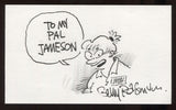 Gerry Rasmussen Signed Sketch Card Autographed Signature Cartoonist 