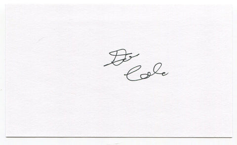 Donald "Don" Colo Signed 3x5 Index Card Autographed Baltimore Colts Pro Bowl NFL